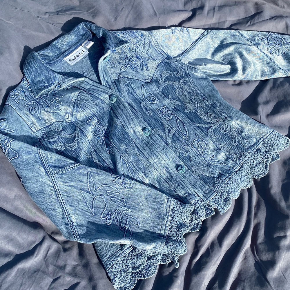 vintage blue jacket